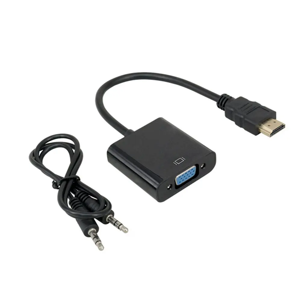 

HDMI-compatible To Vga+Audio Converter HDMI-compatible To Vga Converter Hd To Vga Converter Computer External Accessories