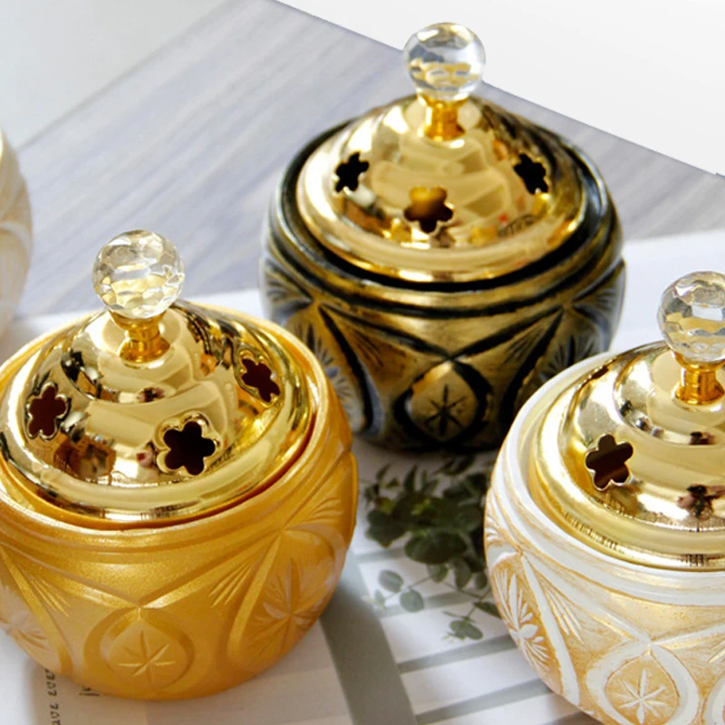 Курильница из золотистой смолы курильница сандалового дерева в средневосточном