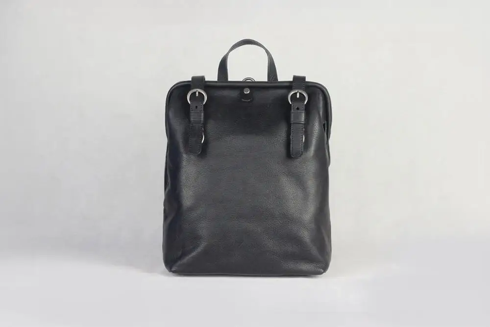 

Classic genuine leather cow skin women large backpack handmade bag high quality
