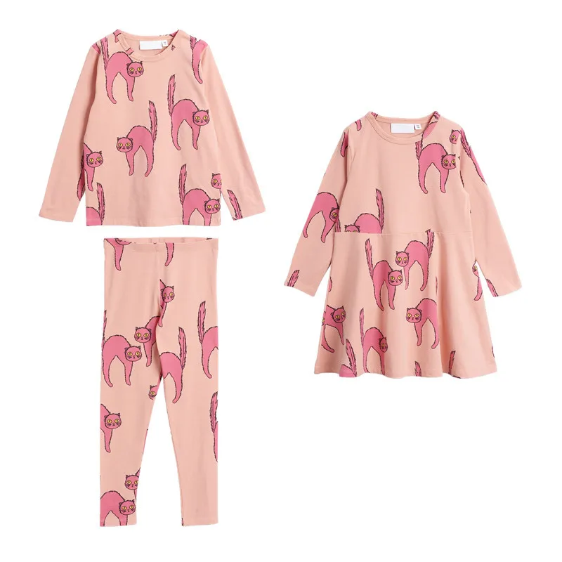 Ins/Детская посылка одежда для детей комплект домашней одежды из чистого хлопка