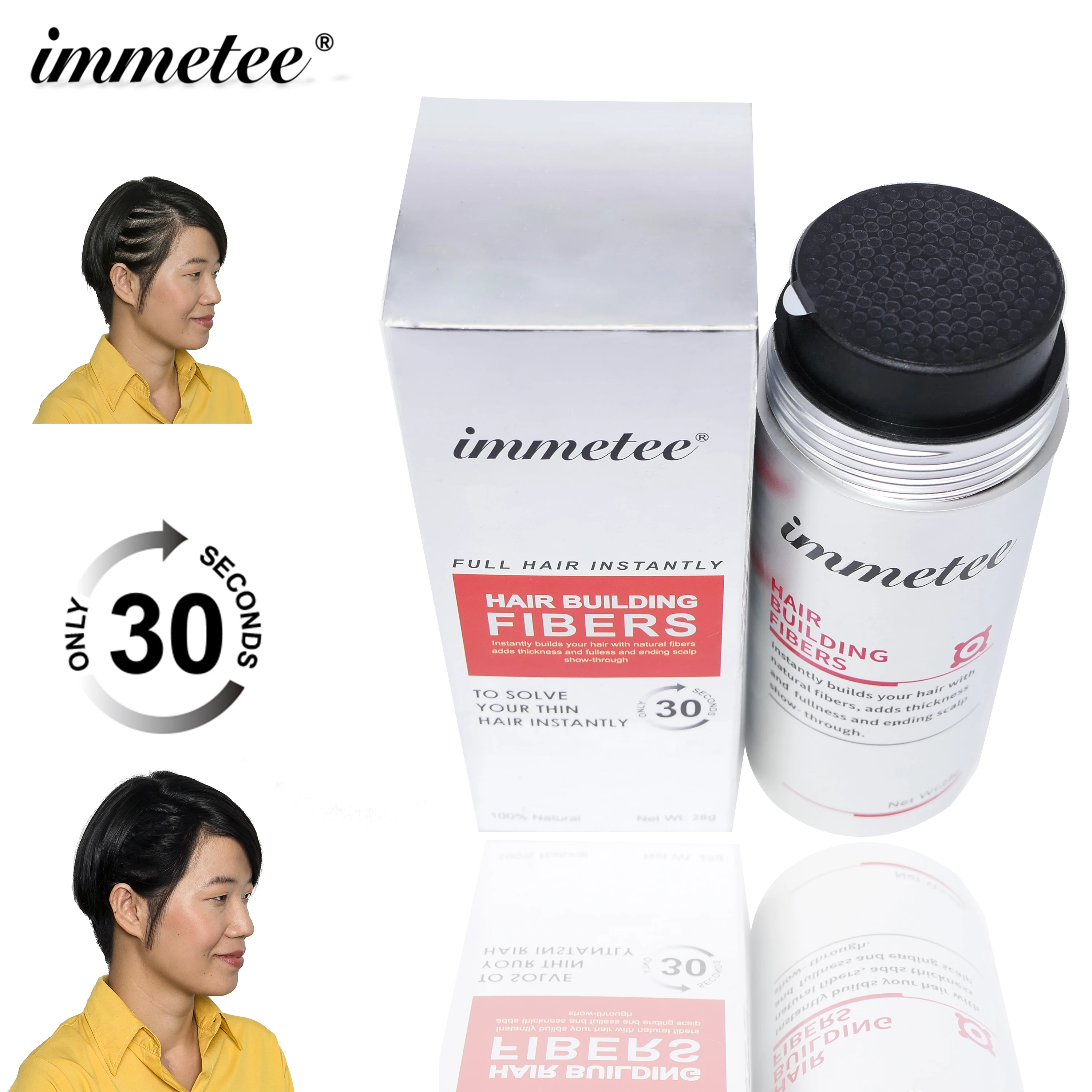 

confident beauty product 1 pc IMMETEE 28g for hair growth fiber loss treatment building cotton fibers