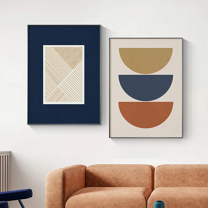 

Modern Colorful Abstract Line Canvas Art Painting Home Decor Nordic Geometric Poster Boho Living Room Bedroom Decoration Picture