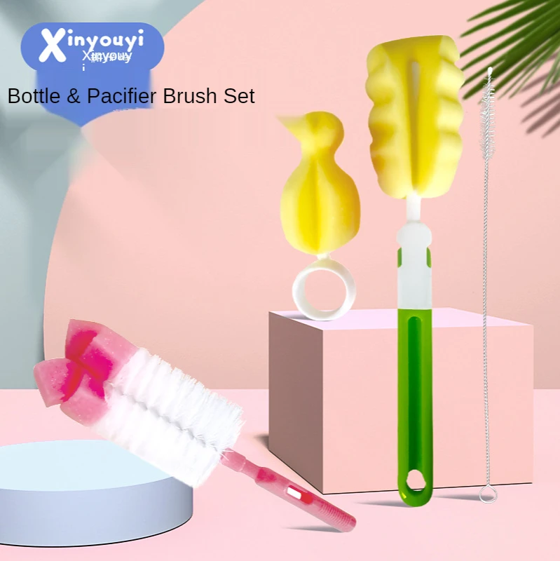 

Clean Baby Bottles Sponge Washing Cleaning Tools Baby Bottle Cleaner Pacifier Brush Baby Bottle Cleaning Brush Set