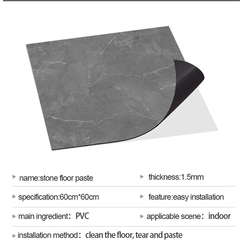 

Waterproof Floor Stickers Self Adhesive Marble Wallpapers Bathroom Wall Sticker Diy Kitchen Renovation Decals Wall Ground Decal
