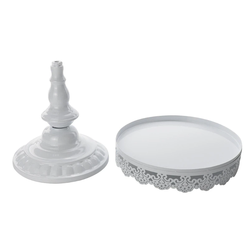 

Baking paint Cake Stand Round Pedestal Dessert Holder Cupcake Display Rack Birthday Wedding Party Decoration