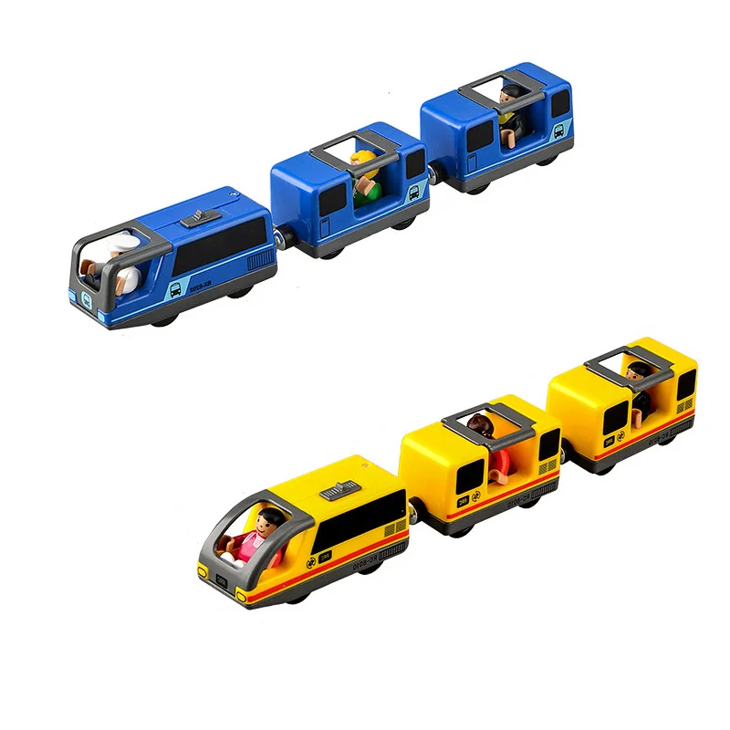 Электрическая Магнитная дорожка детские развивающие игрушки литые поезда треки