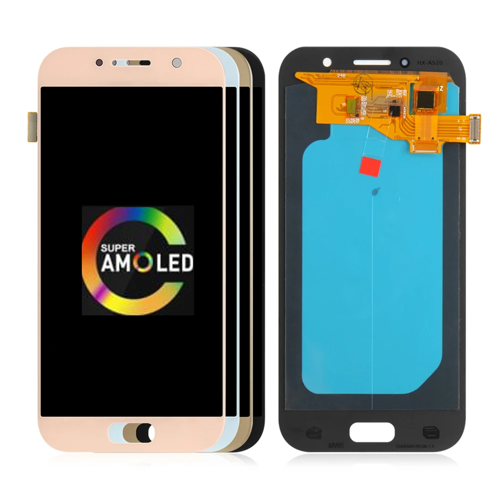 Оригинальный AMOLED ЖК дисплей 5 2 дюйма для SAMSUNG GALAXY A5 2017 с дигитайзером сенсорного