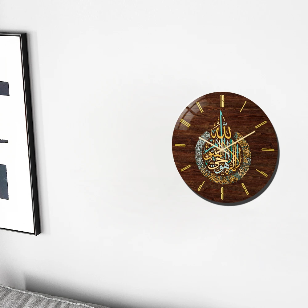 

CC104 Muslim 30CM*30CM*2MM Wall Clock Acrylic Material Islamic Middle East Living Room Decoration