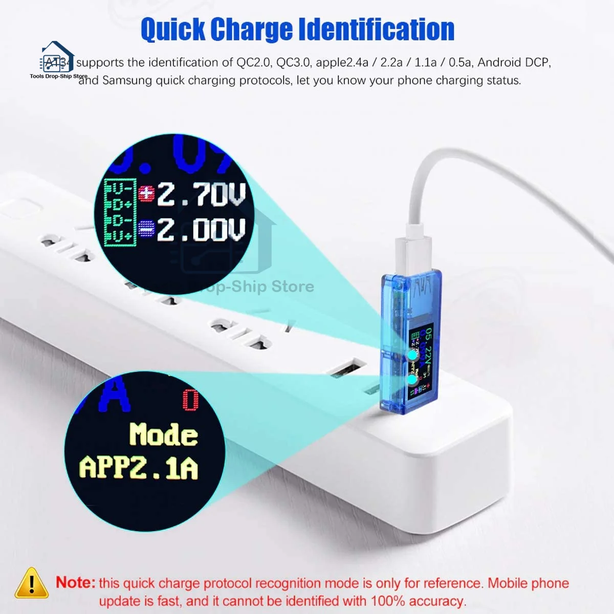 USB тестер измеритель мощности 3 5-7 0 в - 3A напряжения мультиметр тока дисплей