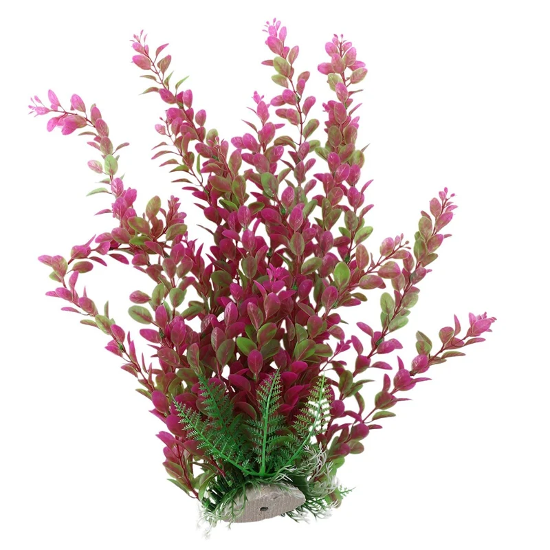 

Зеленое Подводное пластиковое растение 46 см для аквариума, украшение для аквариума