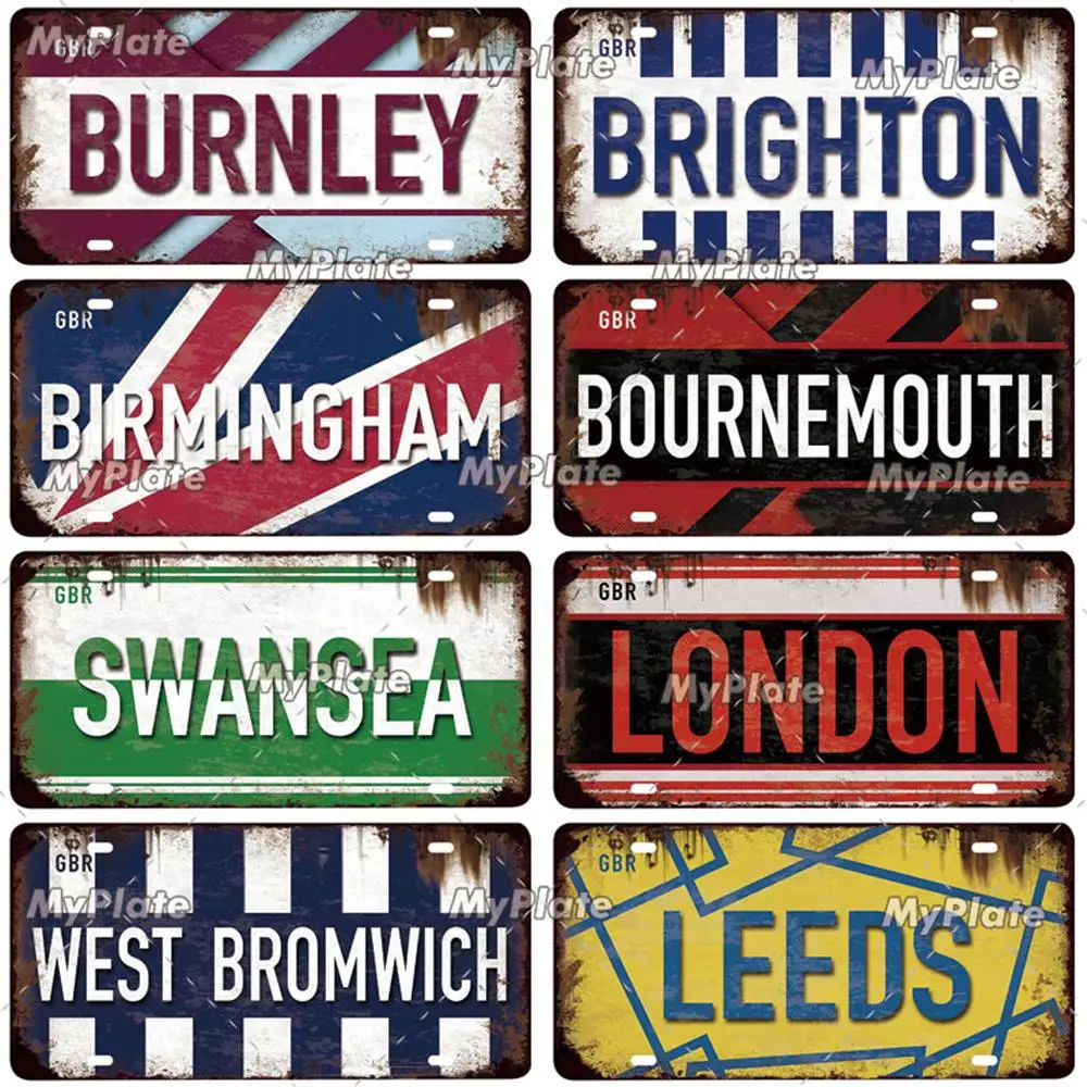 [MyPlate] Ретро английская тарелка с лицензиями на цитрию спортивный металлический