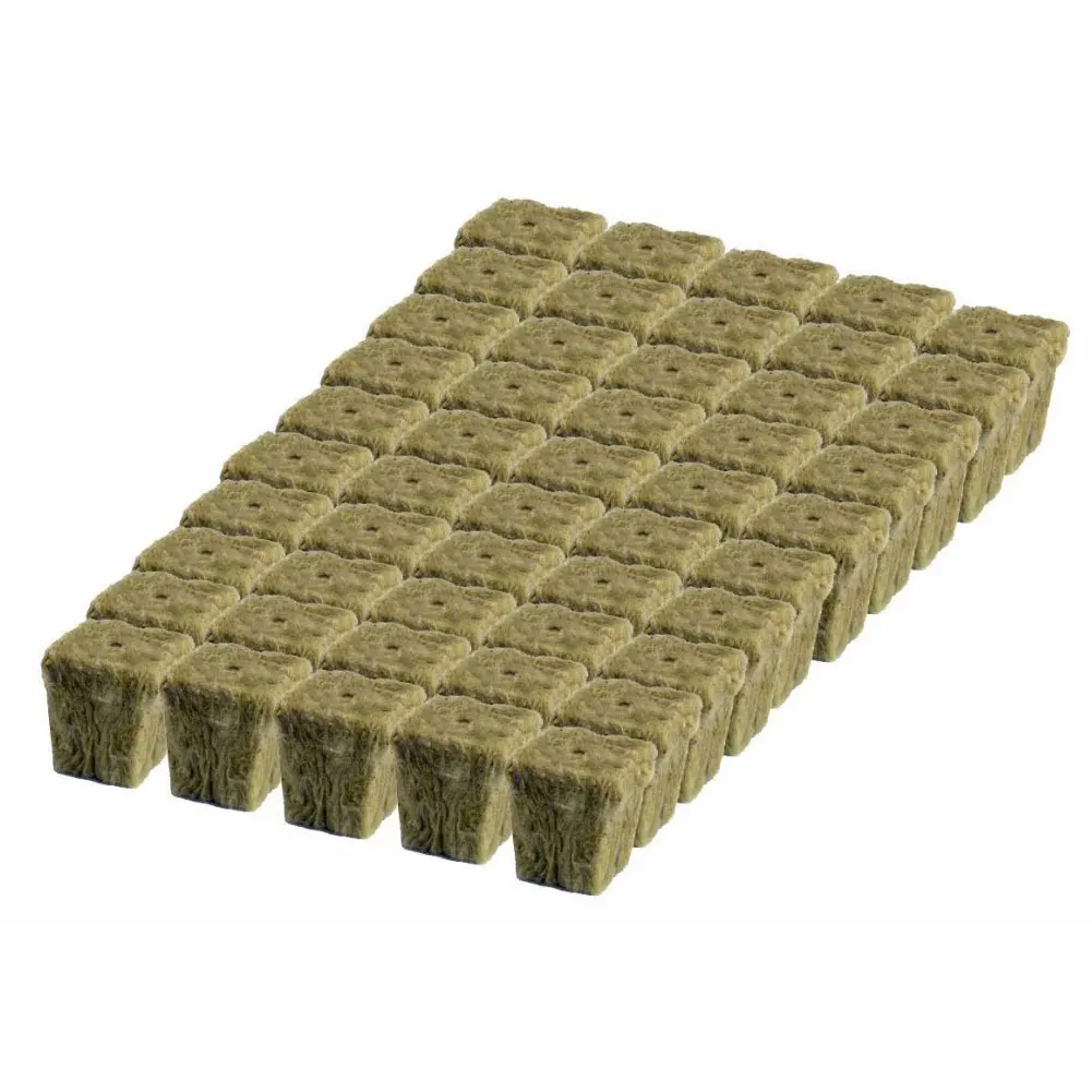 Soilless Culture Substrate Agricultural Cutting Seedling Block Hydroponic Grow Media Propagation Cloning Rockwool Cubes 50 | Дом и сад