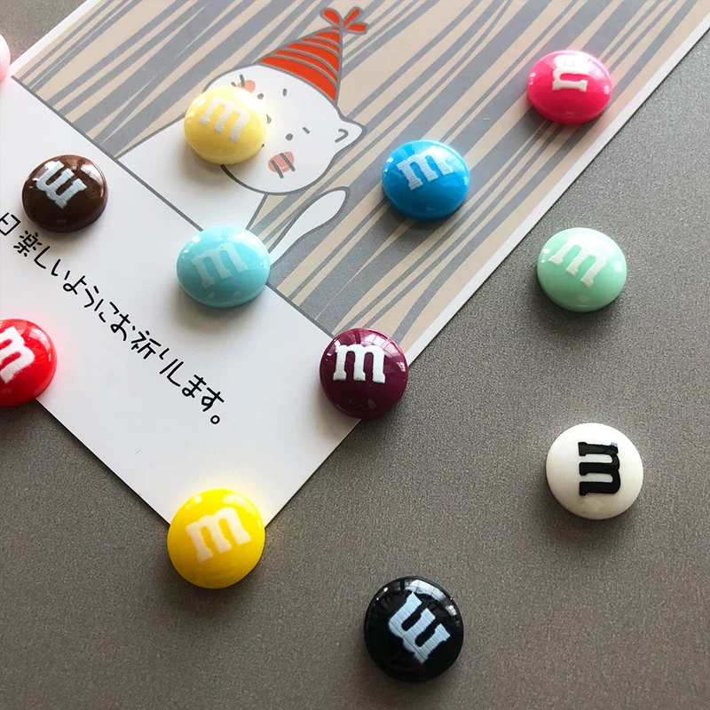 

24Pcs Colorful Candy Fridge Magnets Photo Wall Cute Souvenir Gifts Home Refrigerators Decor Magnetic Sticker Stationery Toy