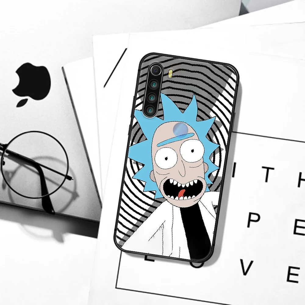 

Funny Cartoon Morties or Ricks Phone Case Cover Hull For XIAOMI Redmi 8 9 9C Note 6 7 8 9 9S K20 K30 K40 Pro Plus black Shell