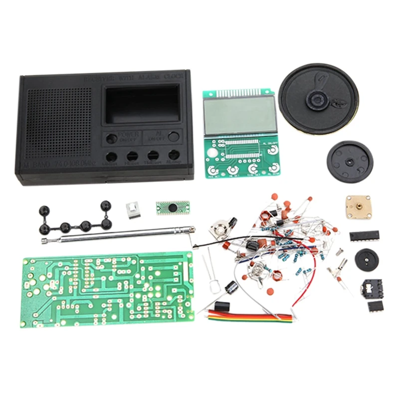 DIY FM Radio Kit Electronic Learning Assemble Suite Parts for Beginner Study School Teaching Broadcast Set | Электроника