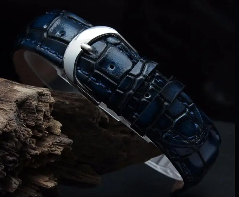 

Crocodile Genuine Leather Watch band Texture Strap Bracelet Galaxy WATCH 3 Amazift WatchBand 20mm 22mm Brown Black Huawei GT2