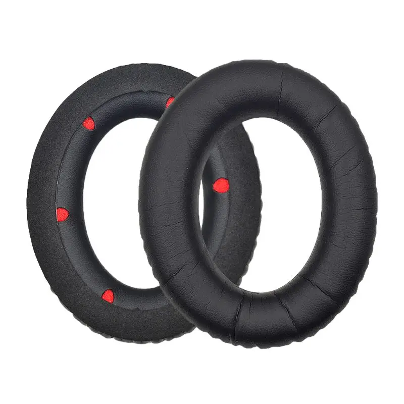 

1Pair wire Headphone Ear Pads earphone Headphone Round PU Leather Ear Cushions for HyperX Cloud Revolver S Headphone