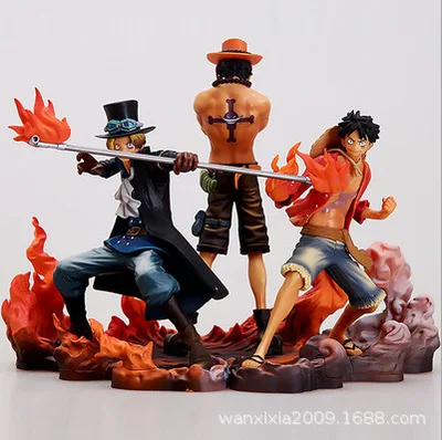 

Цельнокроеное изделие ручной работы GK Luffy Aissabo Flame Three Brothers полный комплект Сборная модель кукла аниме периферийная кукла