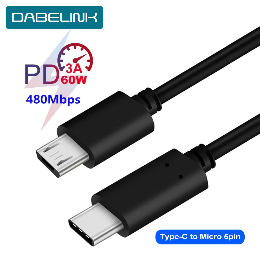 USB 3 1 к Micro 5pin Usb кабелю типа C кабель OTG Быстрая зарядка данных для Macbook Usbc Android