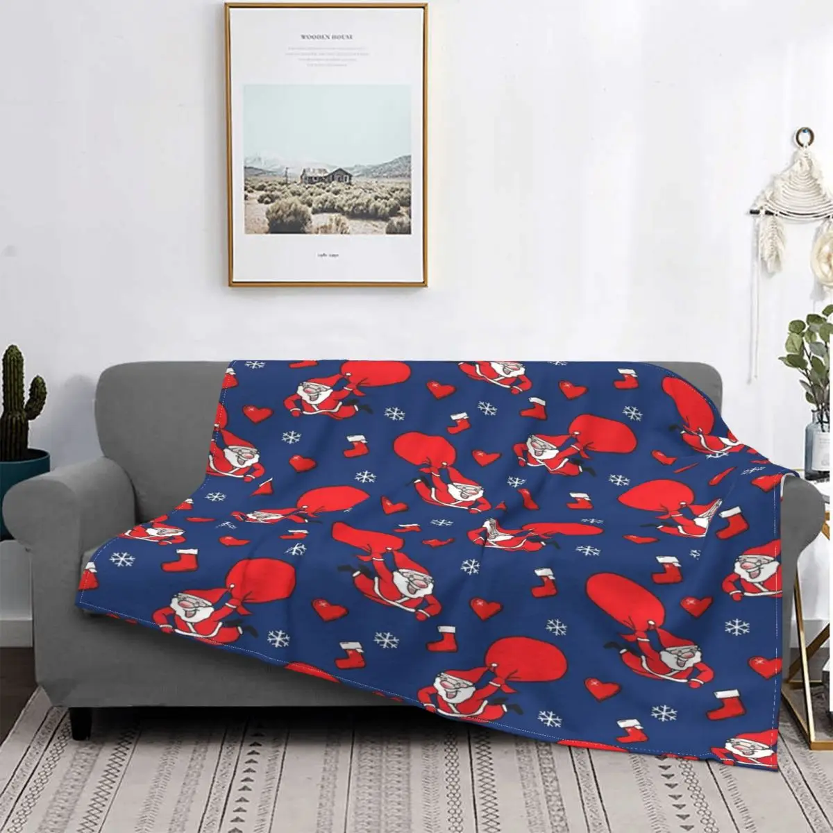 

Manta с принтом, нагрудный Санта, Манта с капюшоном для отдыха, 9 единиц