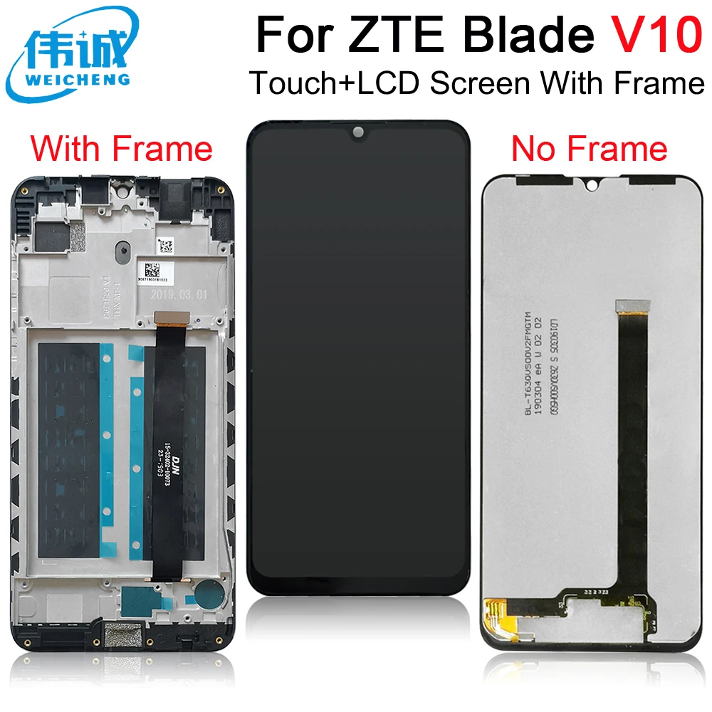 ЖК-дисплей для ZTE Blade V10 / Vita с сенсорным экраном стеклянный сенсор дигитайзер