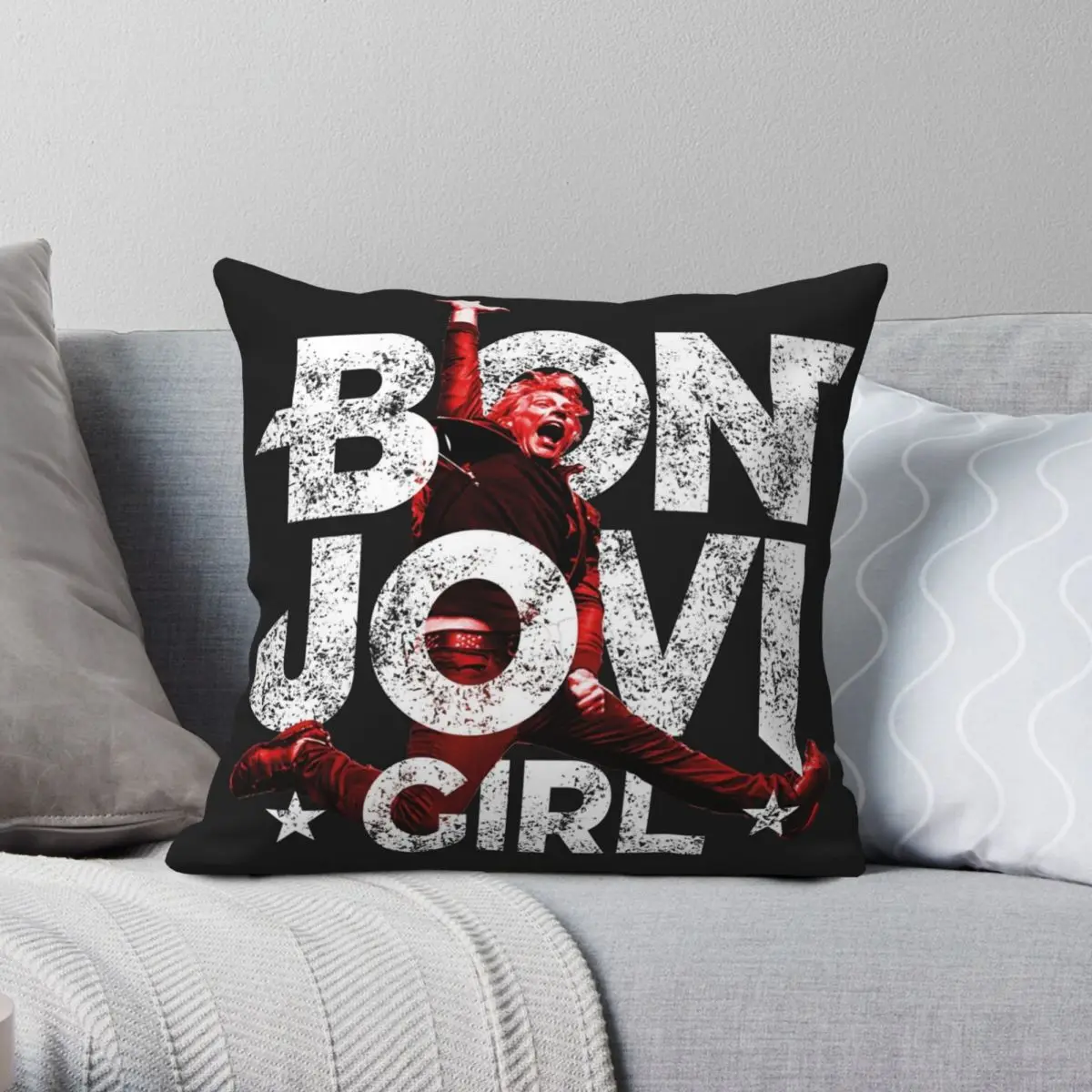 

JOVI квадратный чехол для подушки для девочки, полиэстеровый льняной бархатный чехол с принтом на молнии, декоративный чехол для подушки, дом...