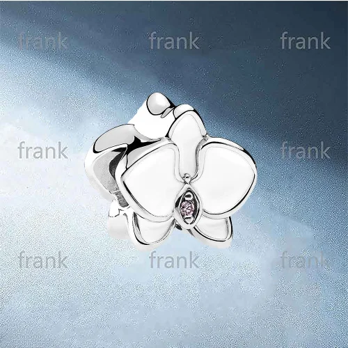 

792074EN12 White Orchid Charm