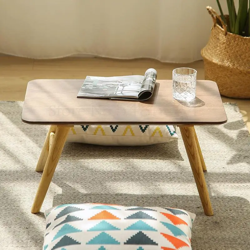 Скандинавский черный ореховый залив журнальный столик для спальни компьютерный