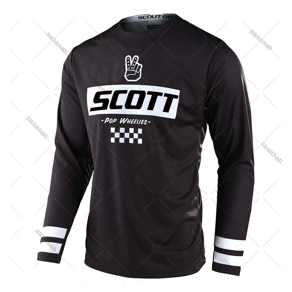 

2021 scott motorcycle mountain bike team downhill jersey MTB off-road MX bike motorcycle shirt off-road mountain bike