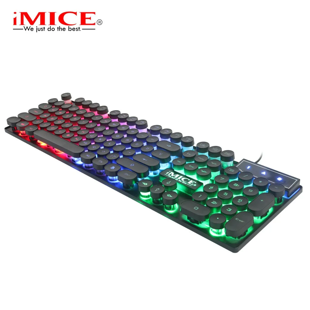 Игровая Проводная клавиатура iMice с подсветкой геймерская RGB для ПК ноутбука