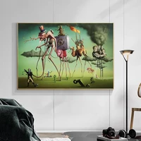 the american dream by by salvador dali wall art canvas paintings famous artwork reproductions wall pictures for living room