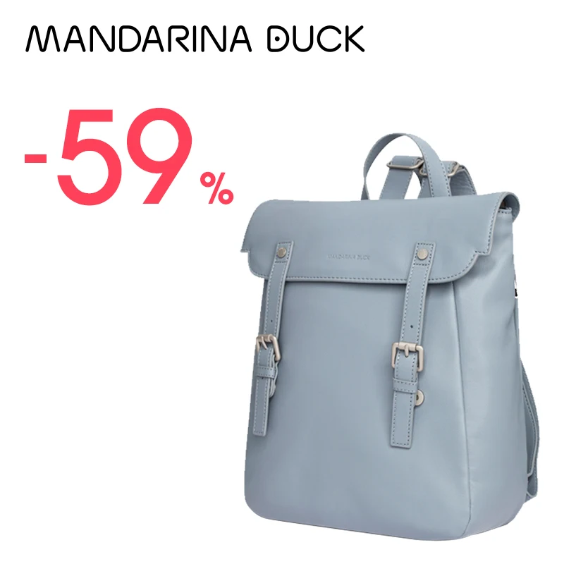 

Mandarina Duck Luxury Designer POSTINO Leisure Premium High Quality Cowhide Bag Stylish Backpack Women Real Leather Backpack