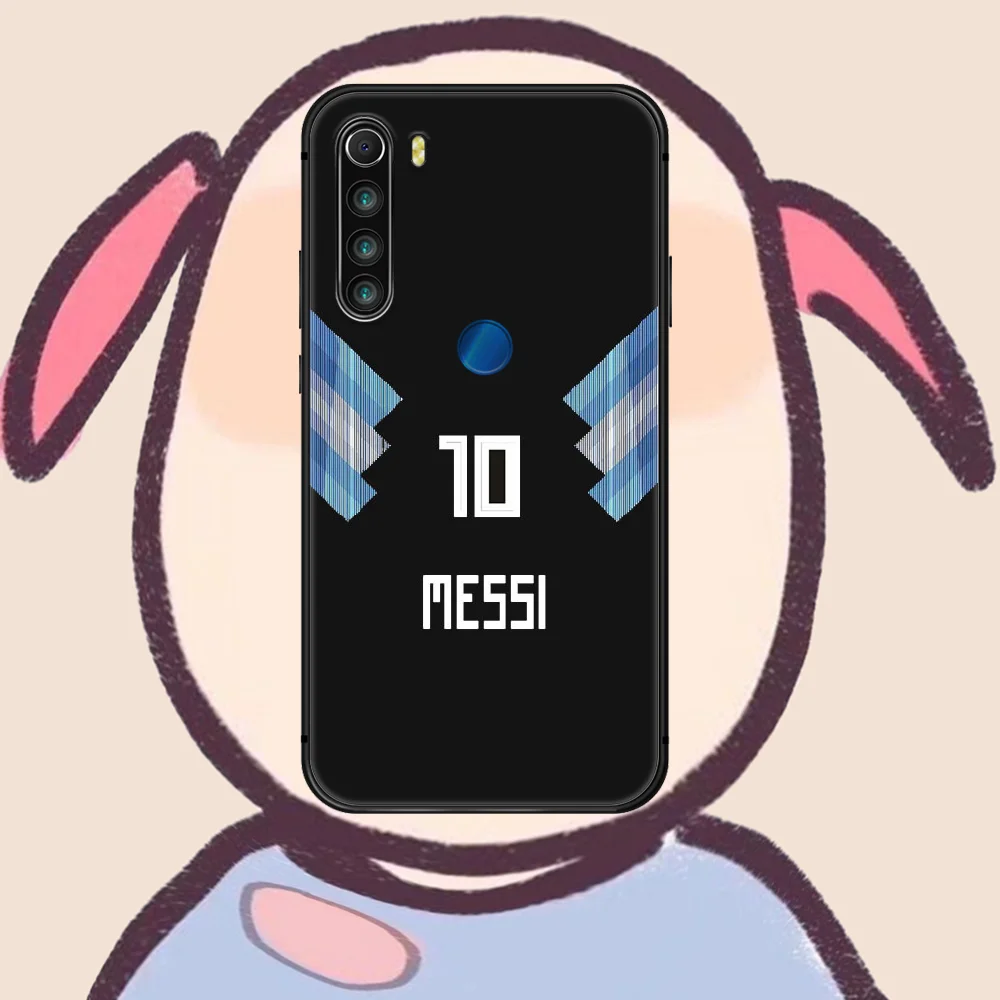 

Football star Lionel Messi Phone Case For XIAOMI Redmi Note 5 7 8 T 9 6A 7A 8A 9S K 20 30 Pro black Back Soft Funda Luxury