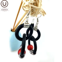 ukebay new pearl pendant earrings women korean earrings rubber handmade indian jewelry designer fashion drop earring wholesale