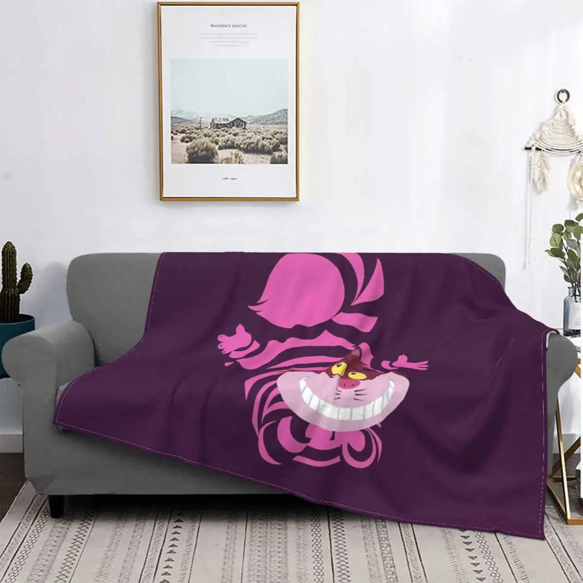 

De-Su Art - Cheshire hire The Cat покрывало для кровати плед пляжное покрывало плед покрывала для кровати