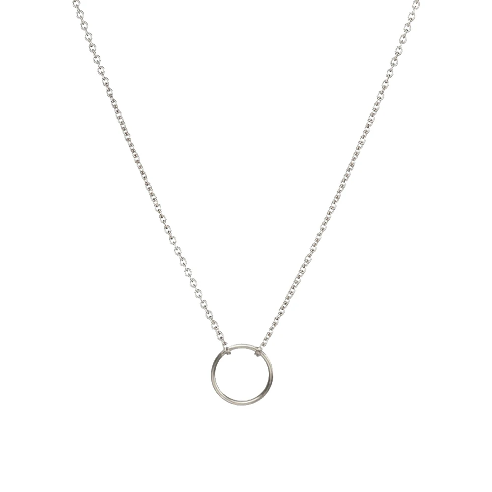 

Minimalist Small Round Pendant Necklace For Women Necklace Geometric Round Necklace Collar Jewelry Ornaments