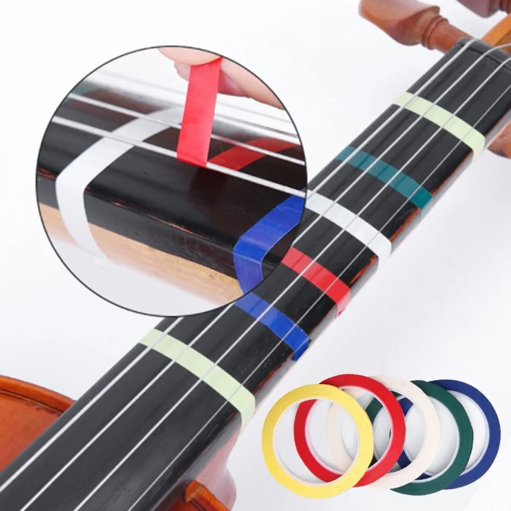 

66m Violin Fingering Tape For Fretboard Positions Finger Guide Stickers Beginner Viola Cello Bass Instruments Parts Accessories