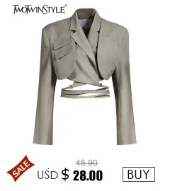 white short suit set TWOTWINSTYLE Hollow Out Solid Blazer For Women Notched Long Sleeve Casual Korean Blazers Female 2022 Spring Fashion New Clothes skirt suit set