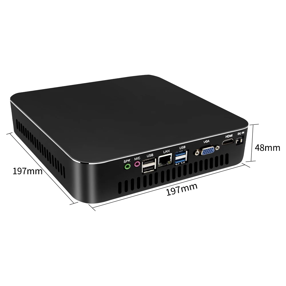 Verkauf Desktop-Computer Mini Pc Windows 10 7 Linux Intel Core I7 6700 I5 6500 I3 6100 VGA HDMI 8xUSB Micro Computer Minipc Nuc PC WIFI