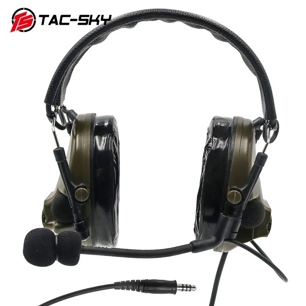 COMTAC III TAC-SKYcomtac iii силиконовые наушники электронные шумоподавления звукосниматель Военная Тактическая Переговорная стрельба headsetFG