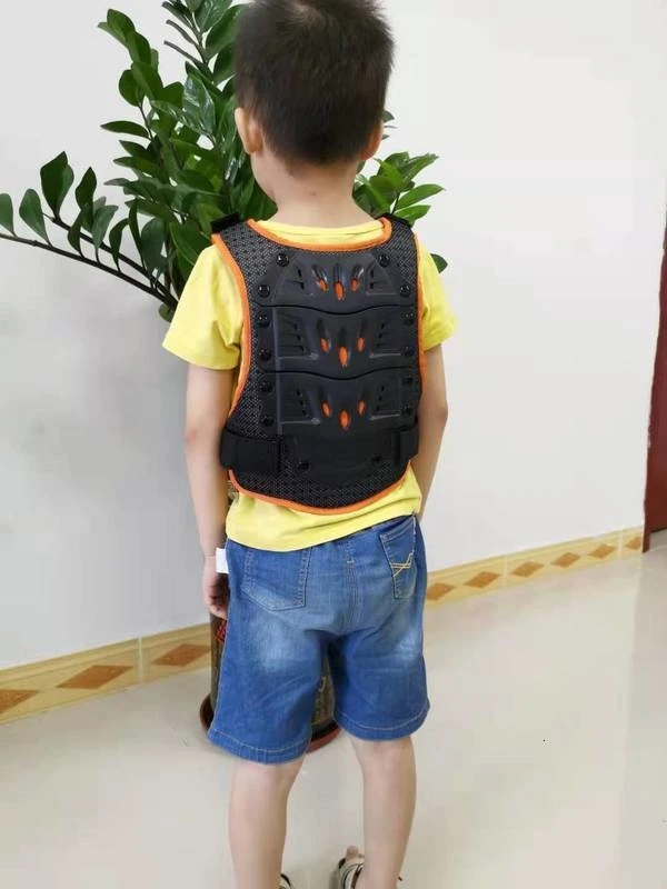Детская мотоциклетная куртка детский спортивный жилет для улицы защитный армированный Безопасный Жилет