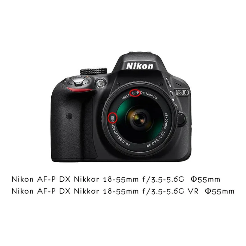 Бленда для объектива камеры speedbayonet Mount Nikon D3500 D5600 с Φ DX Nikkor 18 55 мм f/3 5 6G VR фильтр