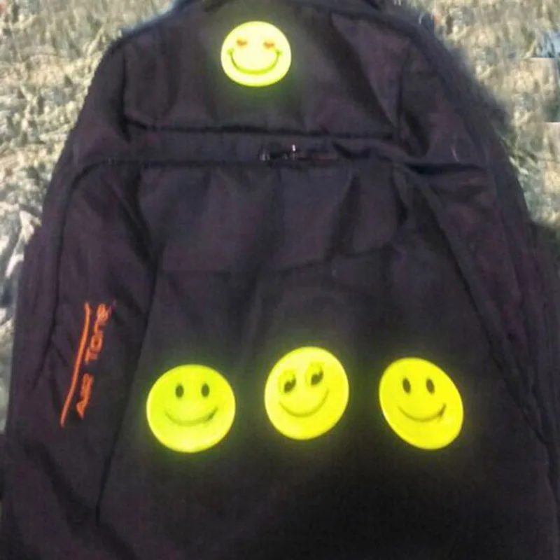 1 лист 6 5 см Smile Face наружная дорожная Светоотражающая защитная наклейка милый