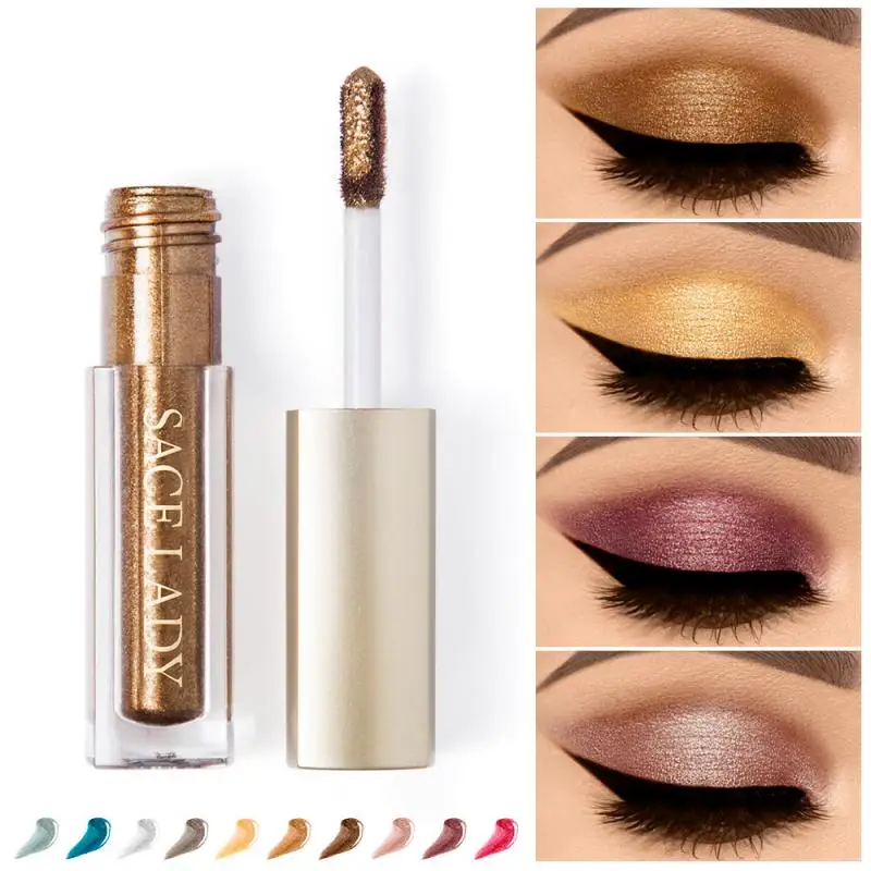 1 шт. металлы осветитель блестящие тени для макияжа жидкие мерцающие век