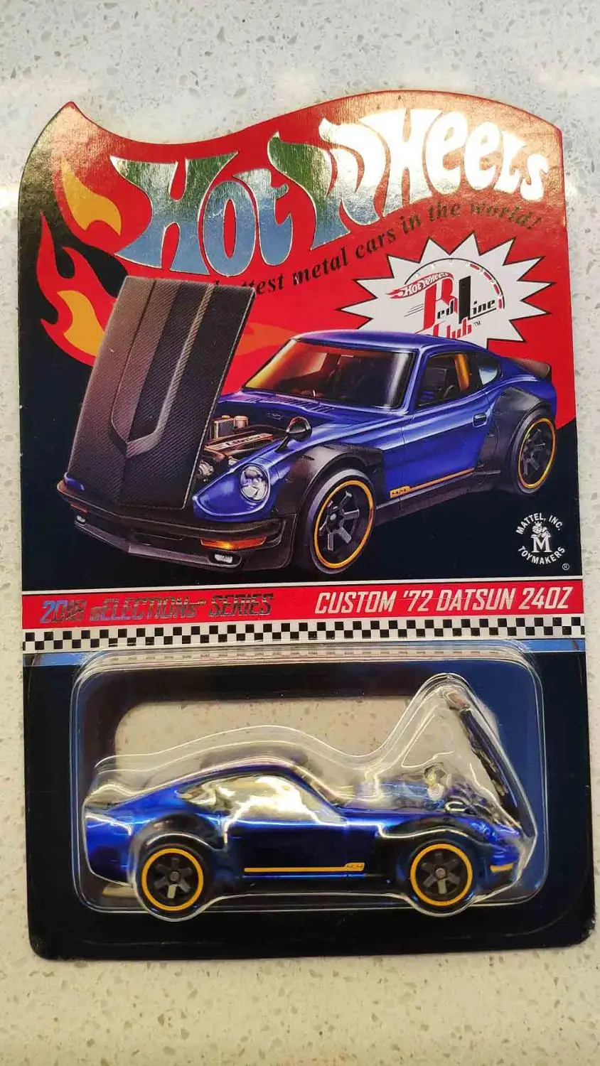Hot Wheels Red Line Club CUSTOM 72 DATSUN 240Z Коллекционное издание металлическая литая модель автомобилей детские игрушки подарок - Цвет: 72 DATSUN 240Z