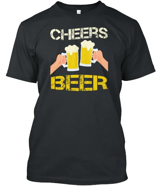 

men's cotton t shirt diy printing short sleeves Cheers Beer T-shirt