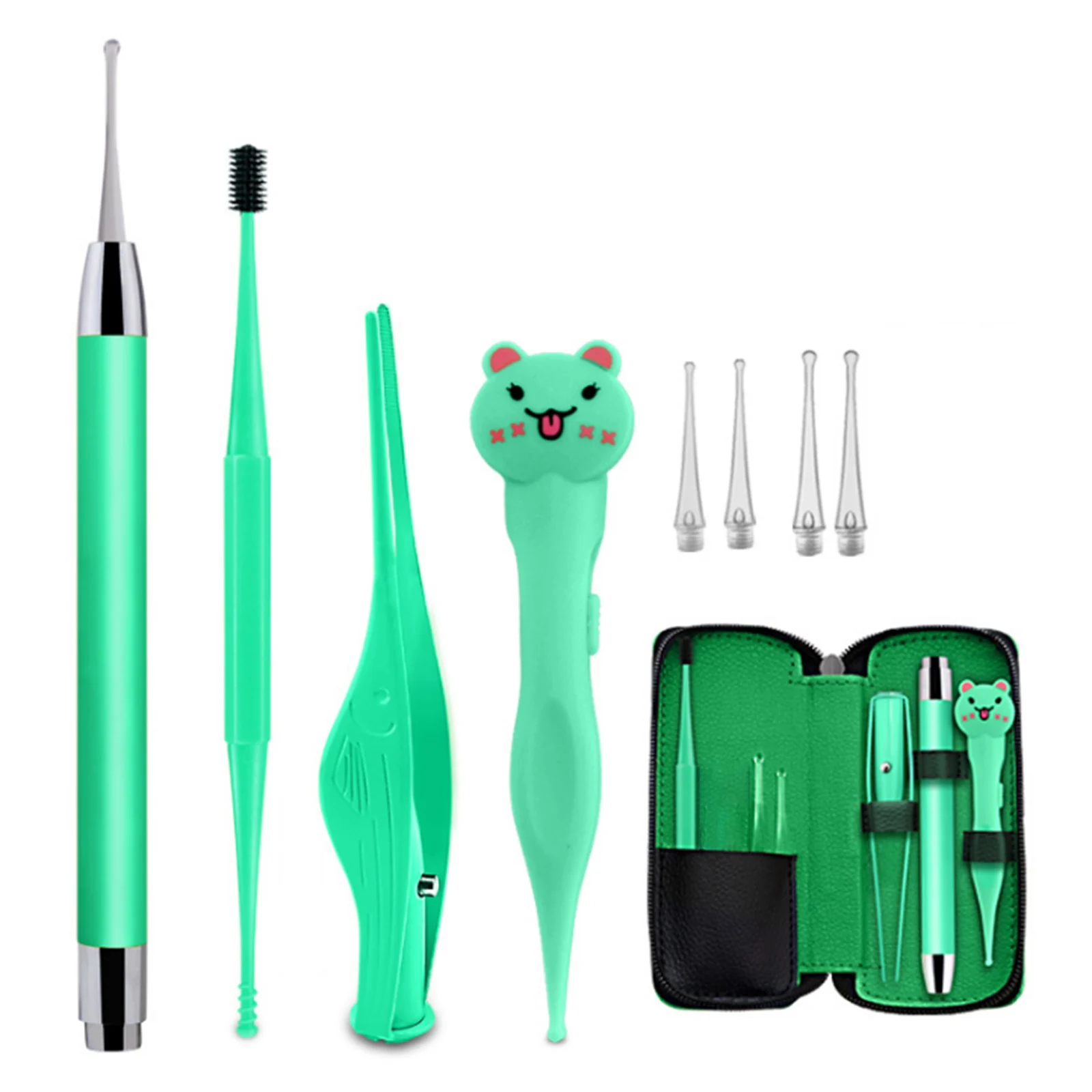 Инструмент для чистки ушей Комплект Earpicks уха воск удаления волос Инструменты