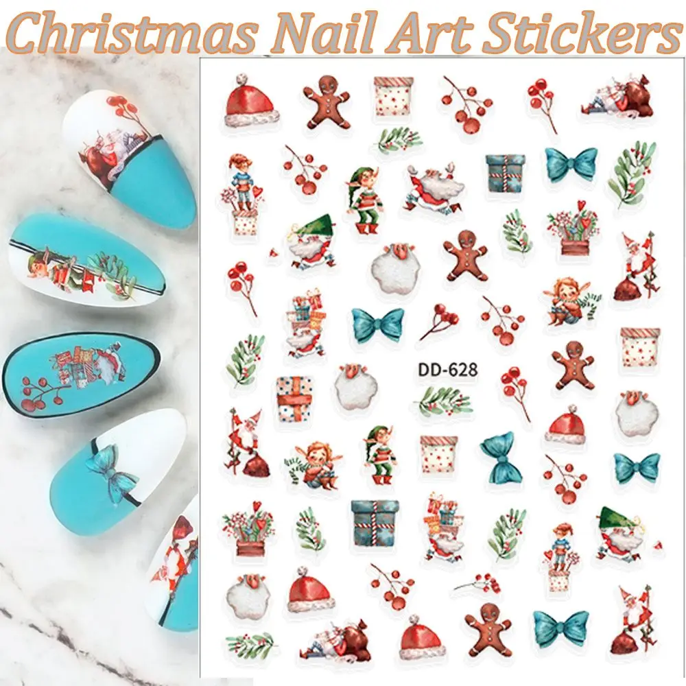 

Nail Accessories Xmas Trees Christmas Nail Stickers Christmas Nail Decals DIY Nail Art Decorations Snowflake Nail Decal