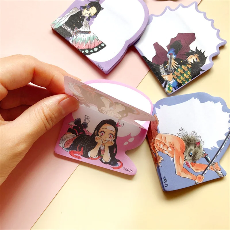 Anime Demon Slayer Cosplay Sticky Note Kimetsu No Yaiba Tanjirou Kamado Paper Desktop Decoration Collection Gift for Students