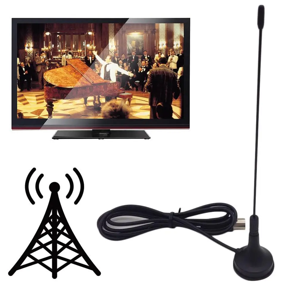 

5dBi USB Digital DVB-T HDTV Antenna Aerial Sucker Indoor Terrestrial TV Receiver